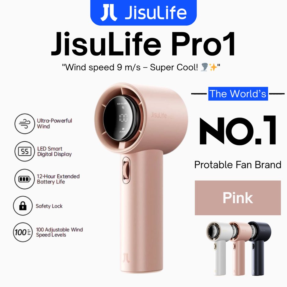 JisuLife - Handheld Fan Pro 1 ,3600mAh
