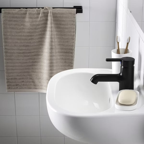 New SKATSJÖN Wash-basin with water trap, white, 45x35 cm