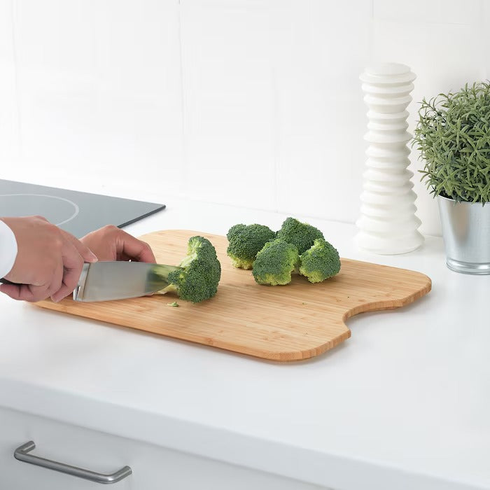 HÖGSMA Chopping board, bamboo, 42x31 cm