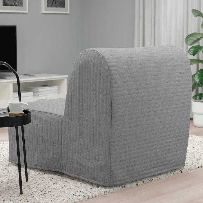 LYCKSELE LÖVÅS Chair-bed, Knisa light grey