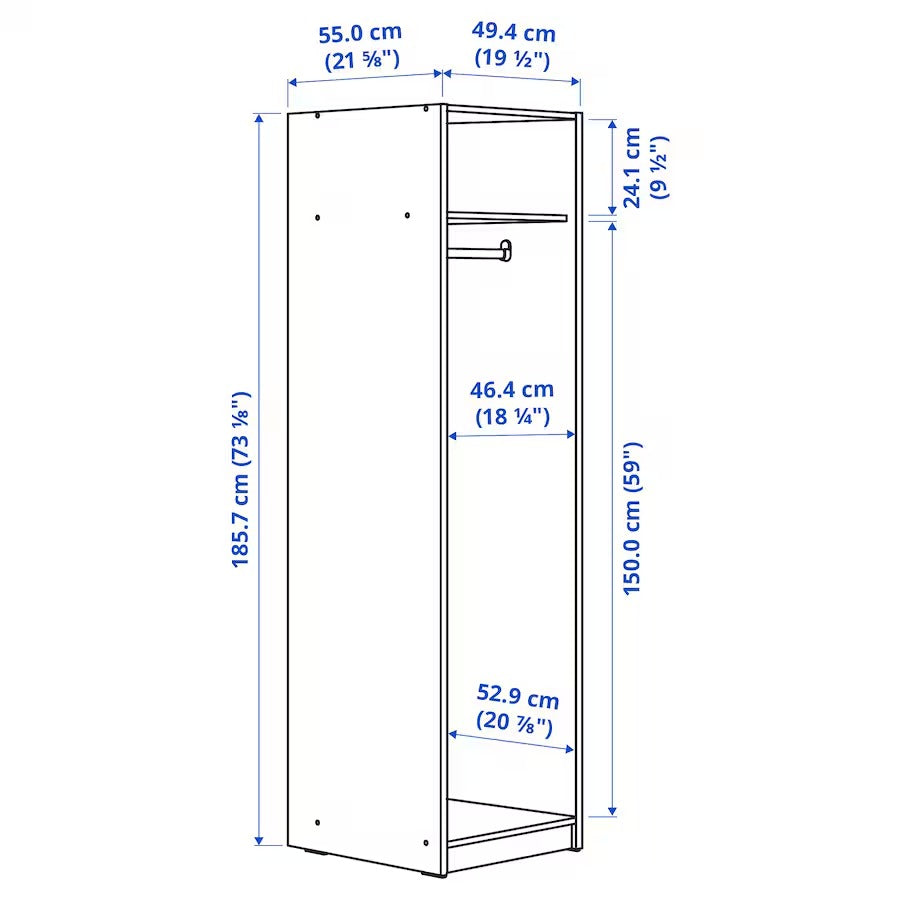 GURSKEN Bedroom furniture, set of 5, light beige, 150x200 cm