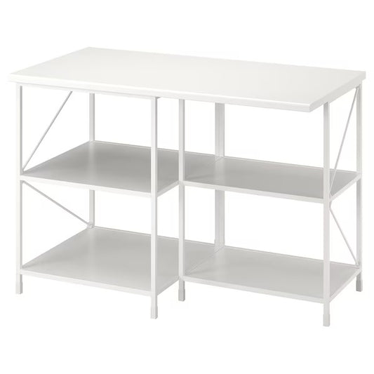 ENHET Kitchen island, white, 123x63.5x85.5 cm