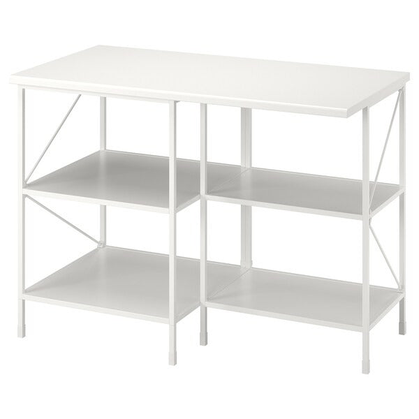 ENHET Kitchen island, white, 123x63.5x85.5 cm