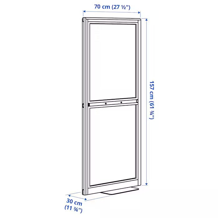 MITTZON Acoustic screen, floor standing, Gunnared beige, 90x157 cm