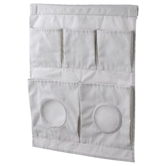 LEN Hanging storage, dotted/light grey, 45x64 cm