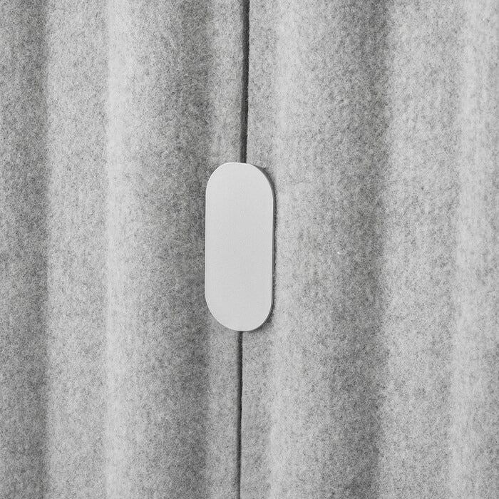 EILIF Screen, freestanding, grey, 80x150 cm