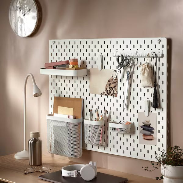 SKÅDIS Pegboard, white, 56x56 cm