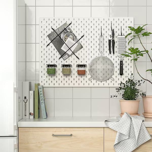 SKÅDIS Pegboard, white, 56x56 cm