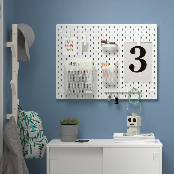 SKÅDIS Pegboard, white, 56x56 cm