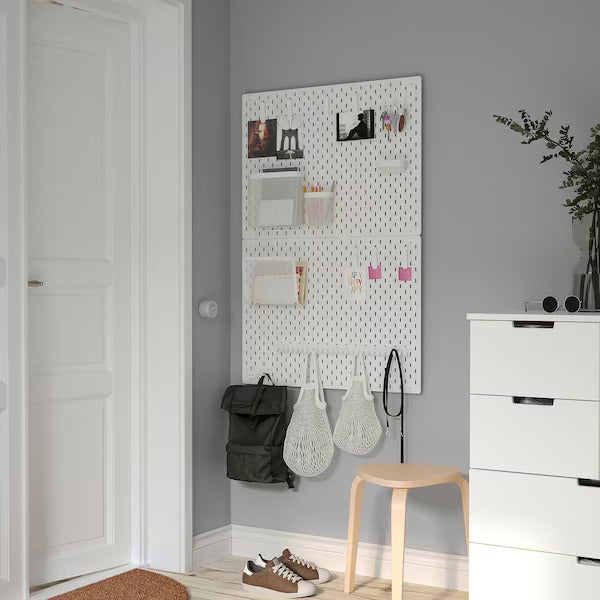 SKÅDIS Pegboard, white, 56x56 cm