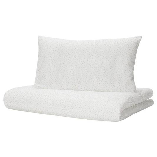 LEN Duvet cover 1 pillowcase for cot, 110x125/35x55 cm
