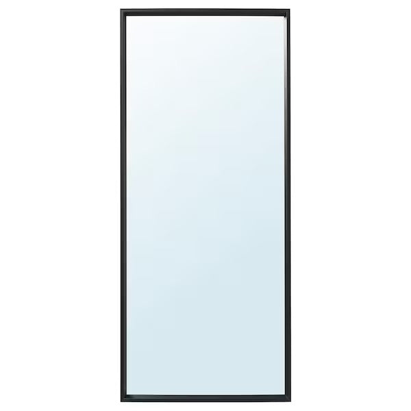 NISSEDAL Mirror, black, 65x150 cm
