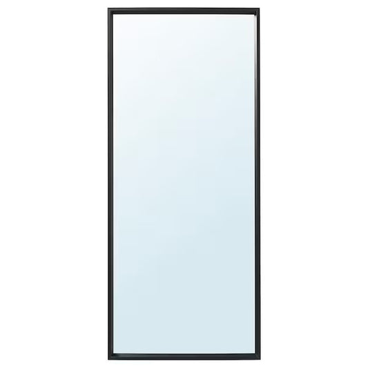 NISSEDAL Mirror, black, 65x150 cm