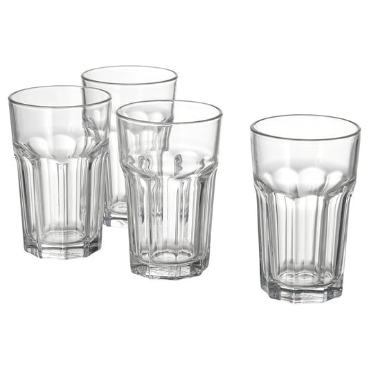 POKAL Glass, clear glass, 35 cl 4 pieces