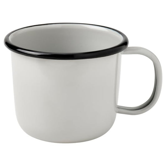 SOLUPPGÅNG Mug, enamelled steel
