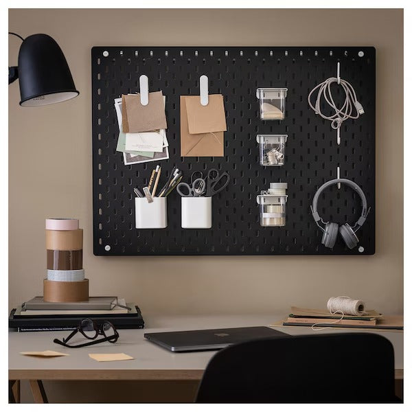 SKÅDIS Pegboard, black, 36x56 cm