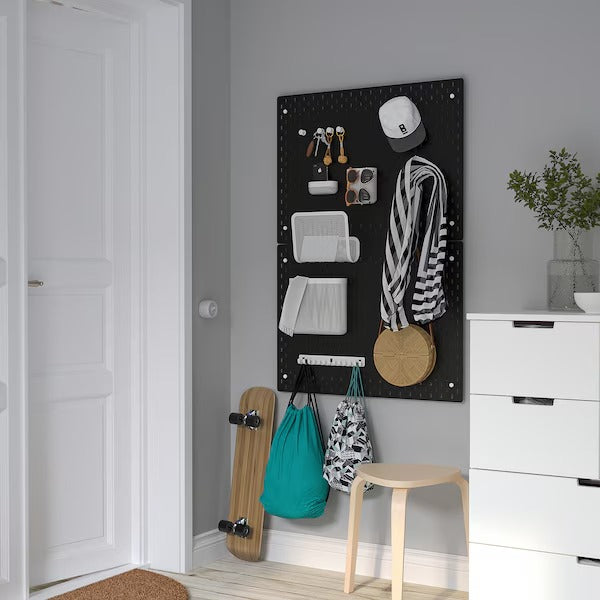 SKÅDIS Pegboard, black, 36x56 cm