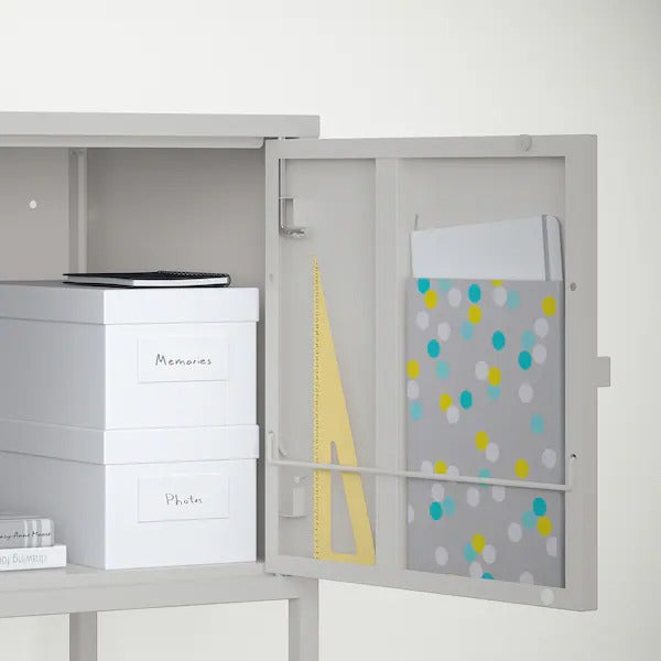 LIXHULT Cabinet combination, grey, 120x35x57 cm