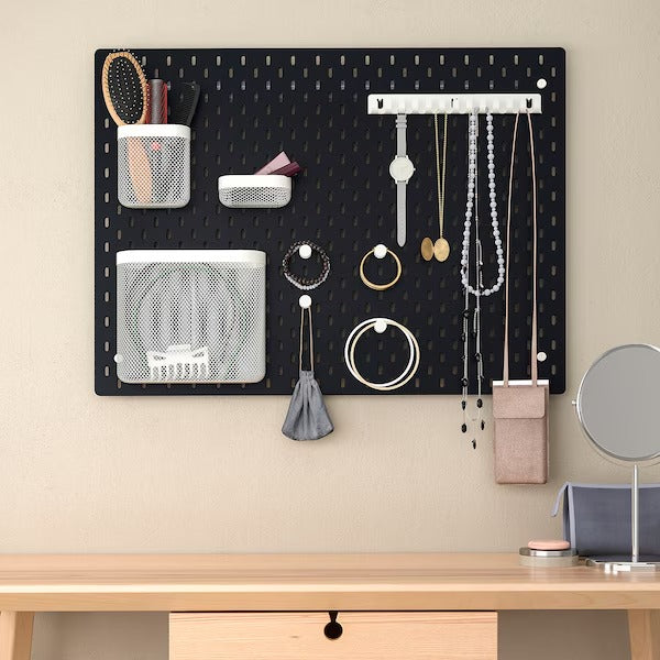 SKÅDIS Pegboard, black, 36x56 cm