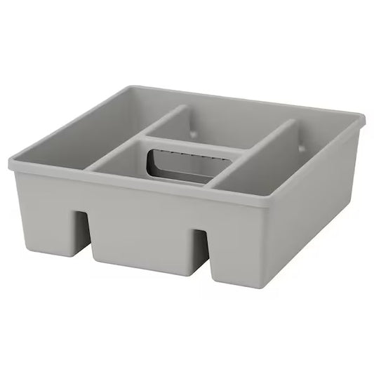 FÅNGGRÖDA Insert with compartments, light grey, 30x30x11 cm