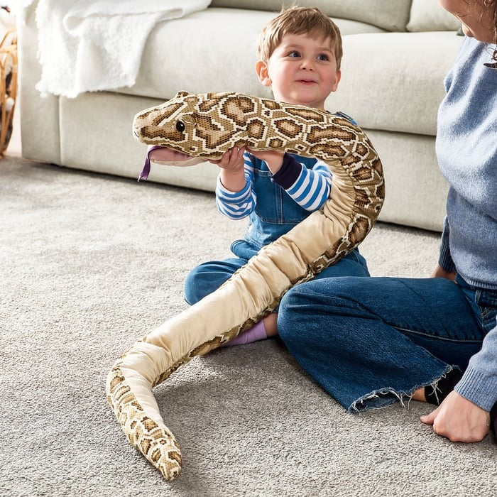 DJUNGELSKOG Glove puppet, snake/burmese python