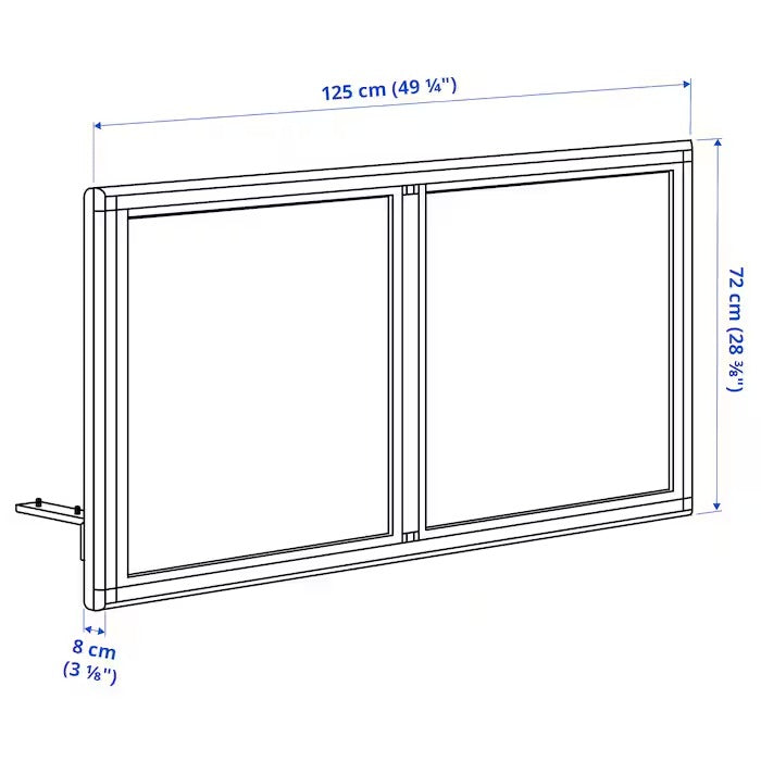MITTZON Acoustic screen for desk, Gunnared beige, 145x72 cm
