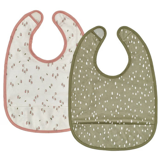 New GULDVÄVARE Bib, green/white