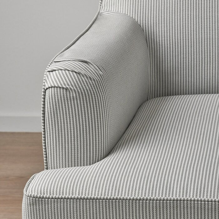 ROCKSJÖN Armchair, Klovsta grey/white