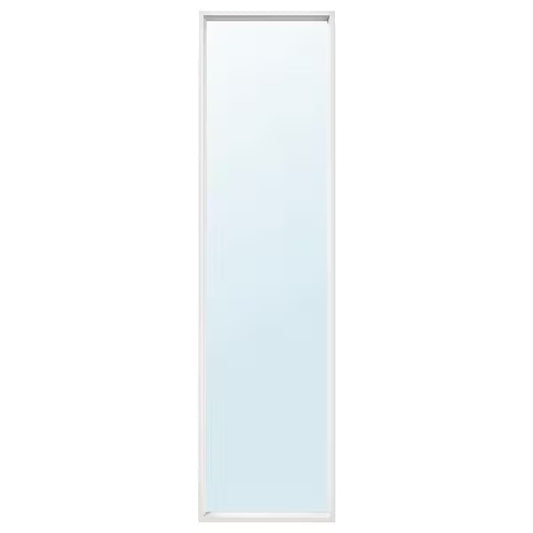 NISSEDAL Mirror, white, 40x150 cm