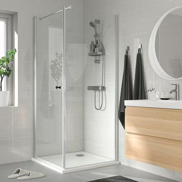 OPPEJEN Shower door, glass, 84x202 cm