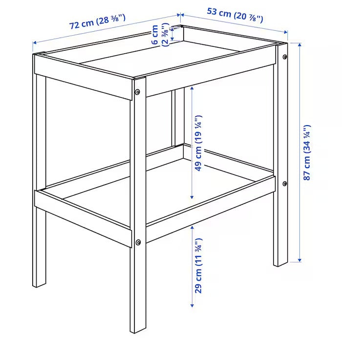 SNIGLAR 2-piece baby furniture set, beech, 60x120 cm