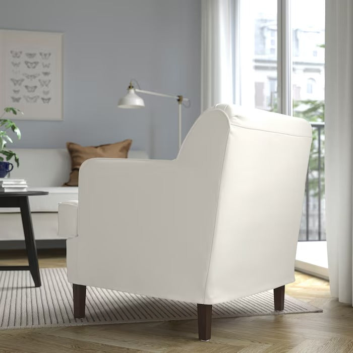 ROCKSJÖN Armchair, Klovsta grey/white