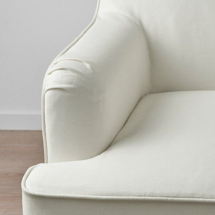 ROCKSJÖN Armchair, Klovsta grey/white