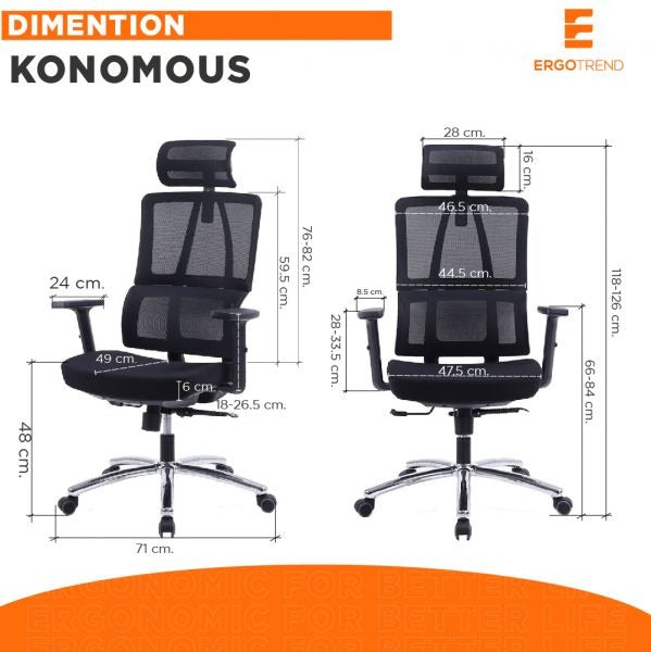ERGOTREND Konomous Ergonomic Health Chair, Konomous Model