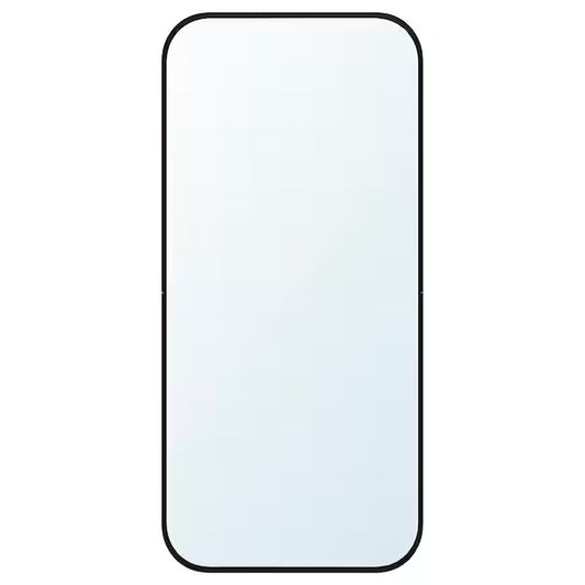 New LINDBYN Mirror, black, 28x60 cm