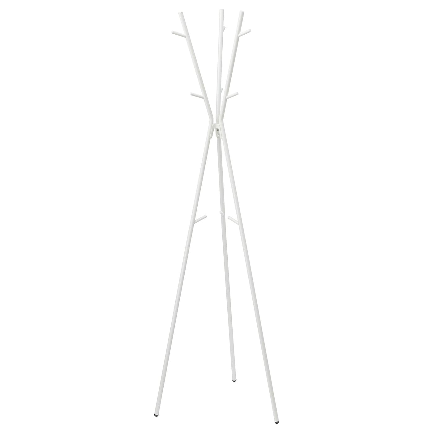 EKRAR Hat and coat stand, white, 169 cm