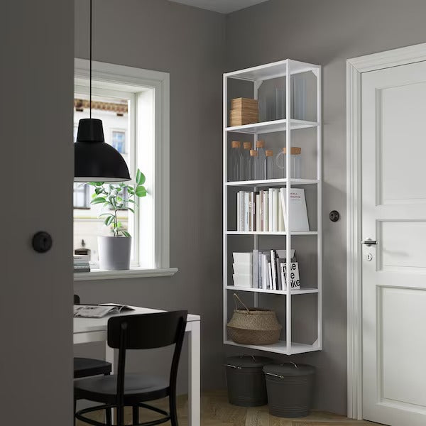 ENHET High fr w shelves, anthracite, 60x30x180 cm