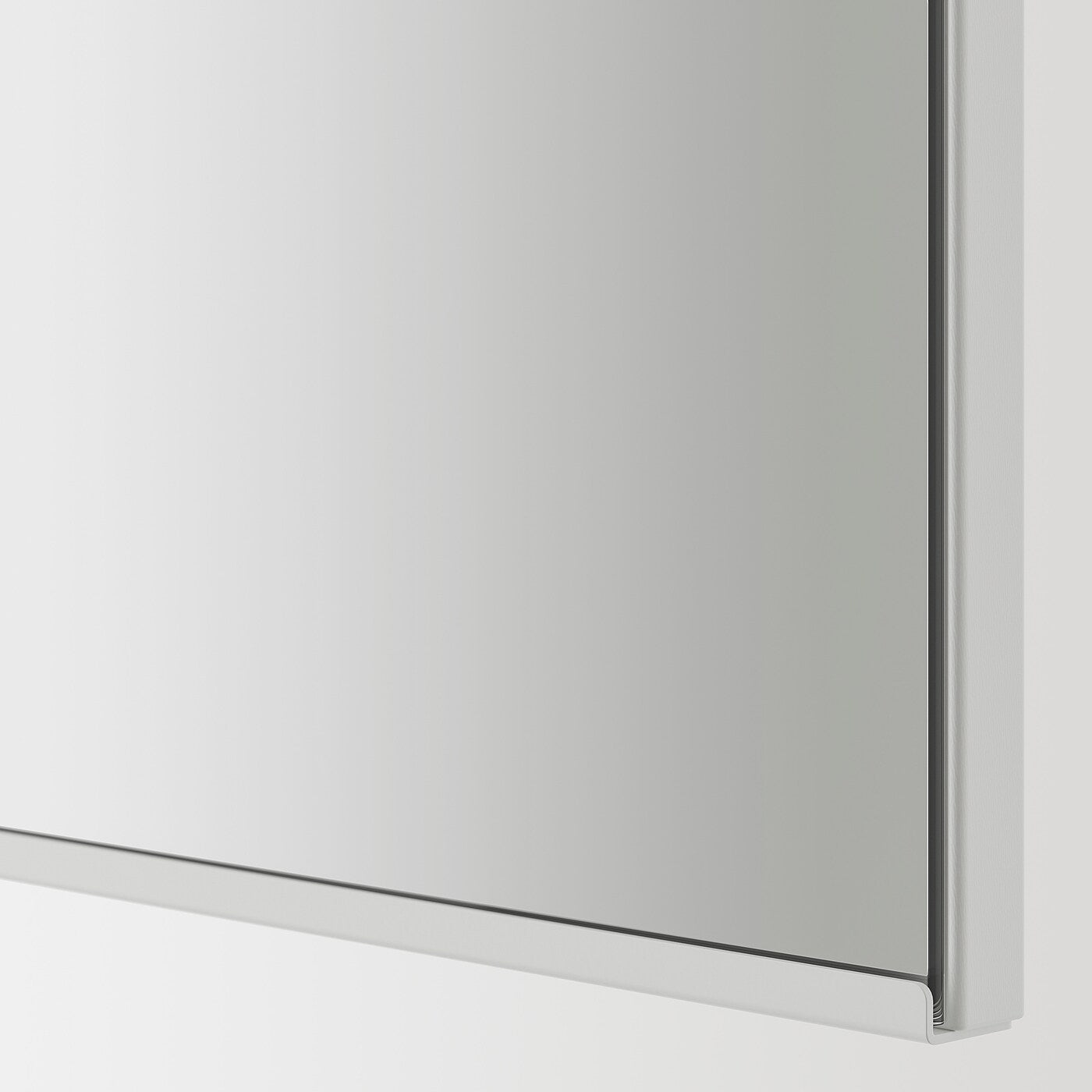 ENHET Mirror cabinet with 1 door, white/grey frame, 40x32x75 cm