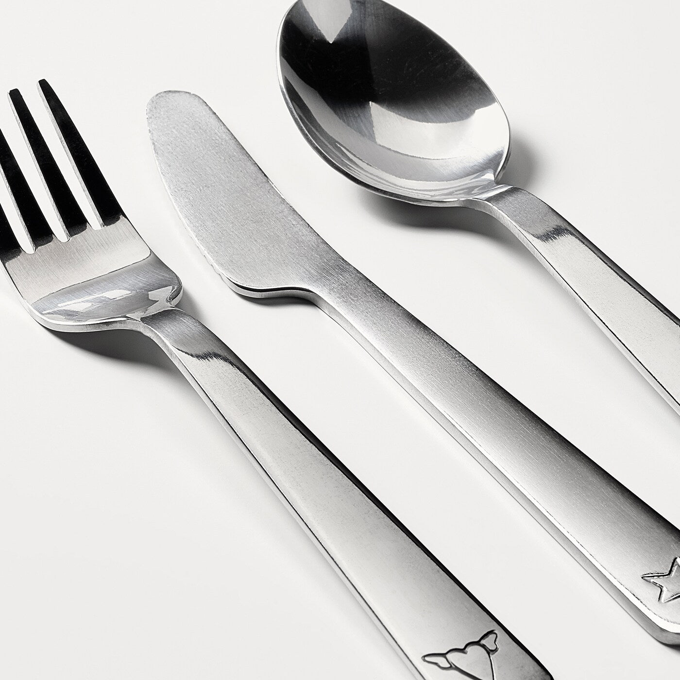 FABLER 3-piece cutlery set, stainless steel