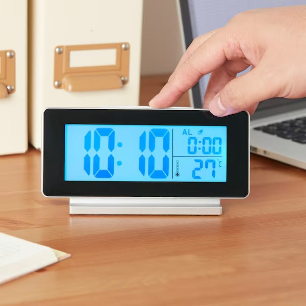 FILMIS Clock/thermometer/alarm, 16.5x9 cm