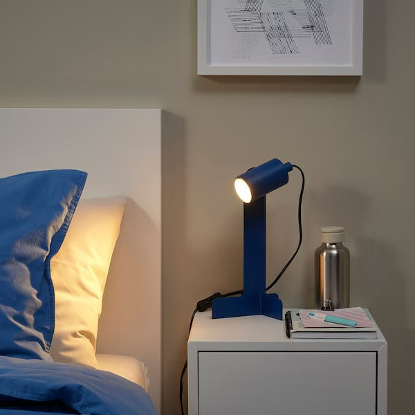 FLOTTILJ Desk lamp, dark blue