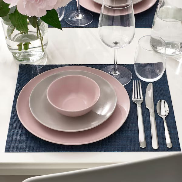 FLYGFISK Place mat, light beige, 38x30 cm