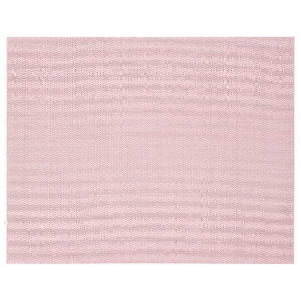 FLYGFISK Place mat, light beige, 38x30 cm