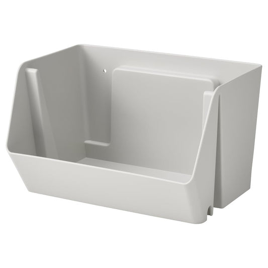 FODERTRÅG Organiser for desk/wall, light grey, 25x18x15 cm