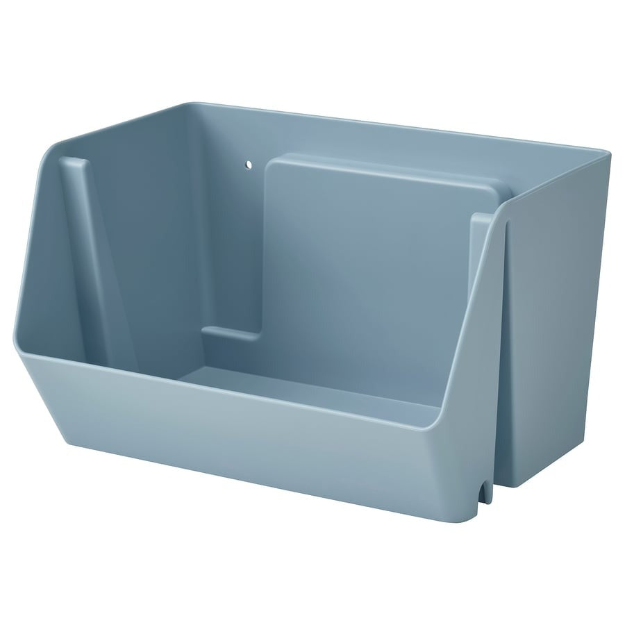 FODERTRÅG Organiser for desk/wall, grey-blue, 25x18x15 cm
