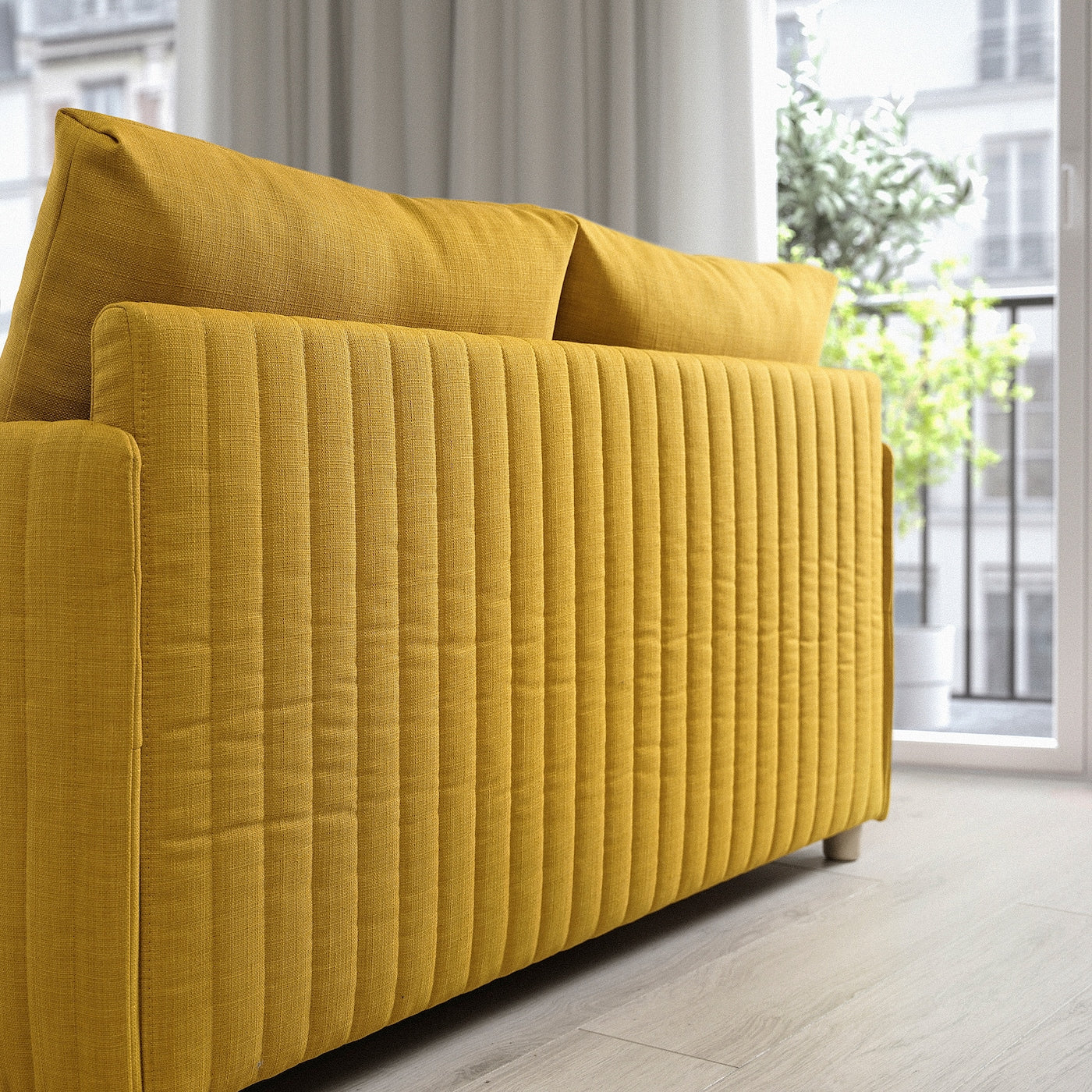 FRIDHULT Sofa-bed, Skiftebo yellow