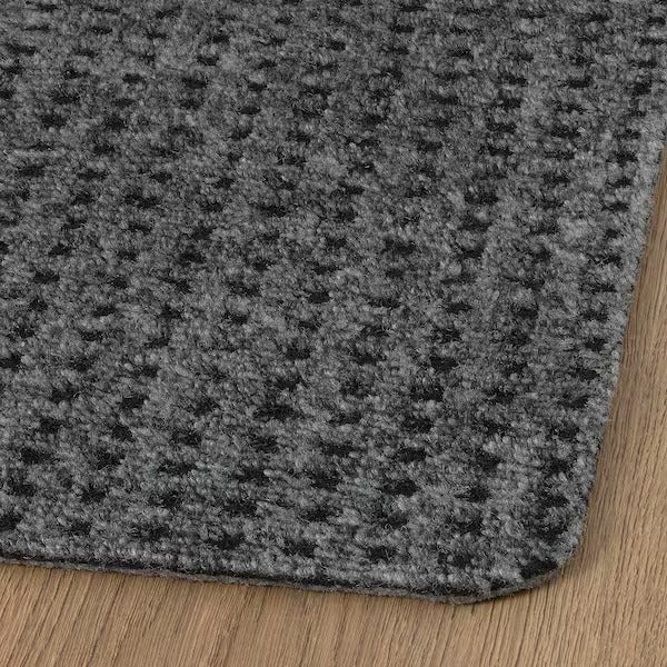 FRIKTION Door mat, grey, 38x58 cm