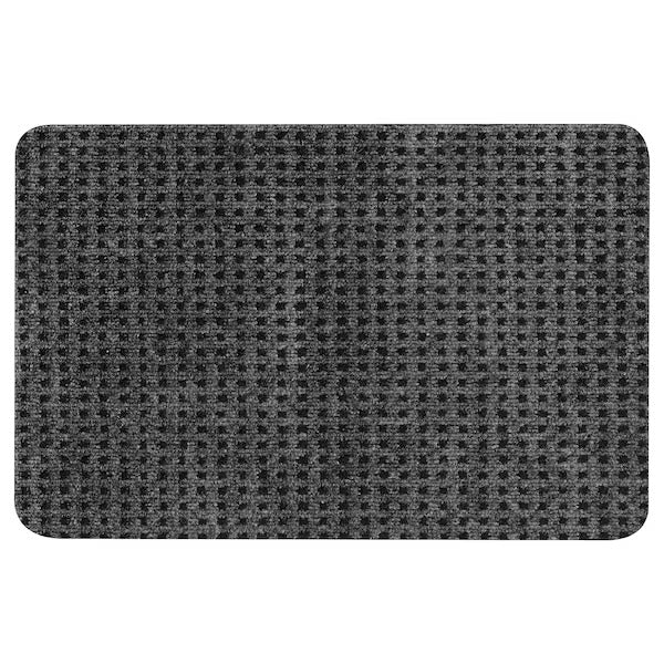 FRIKTION Door mat, grey, 38x58 cm