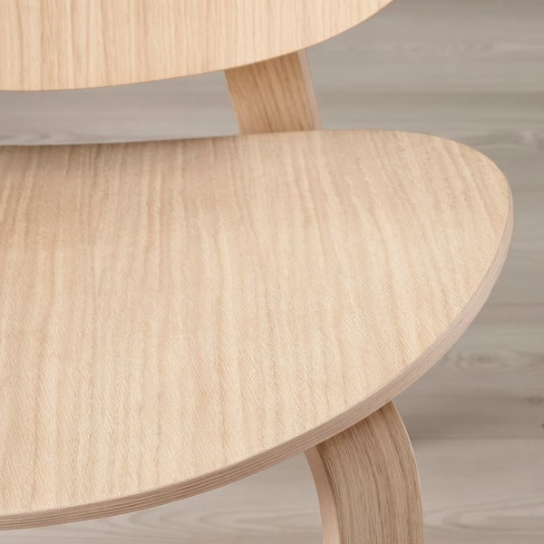 FRÖSET Easy chair, white stained oak veneer