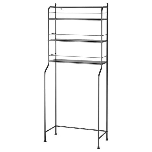 FRÖSJÖN Over-the-toilet shelf, black, 65x156 cm